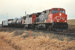 Eastbound manifest rolls through Bretville Junction